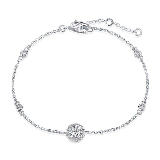 [Kincade Jewelery]Dazzling Round Cut Shape Bracelet