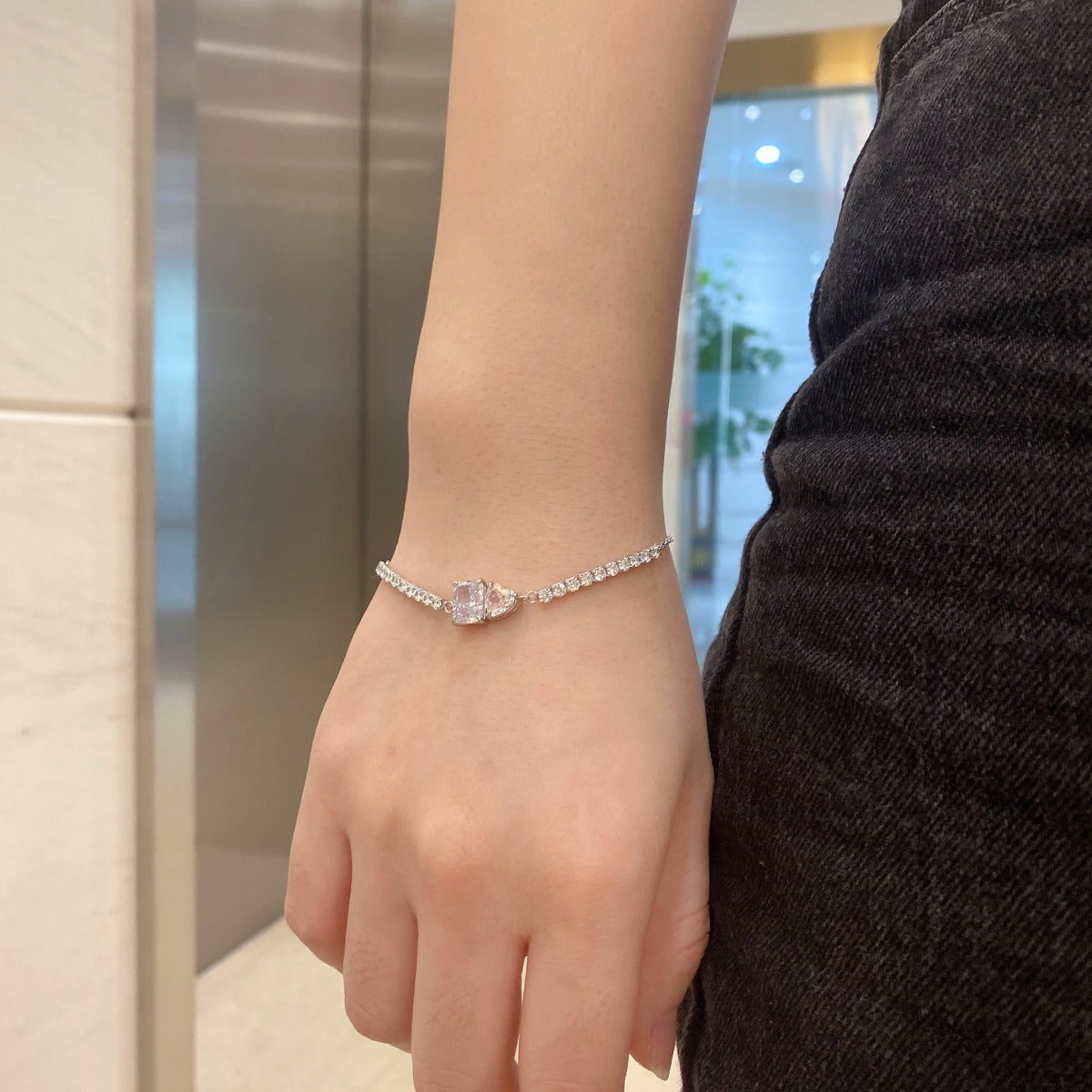 [Kincade Jewelery]Dazzling Unique Multi Shape Lover Bracelet