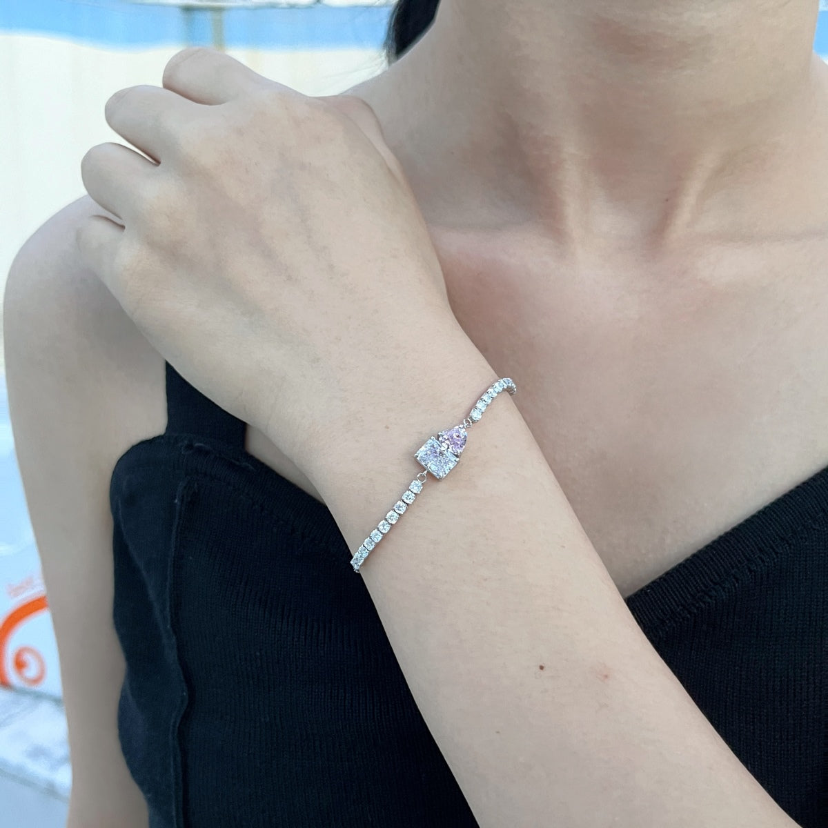 [Kincade Jewelery]Dazzling Unique Multi Shape Lover Bracelet