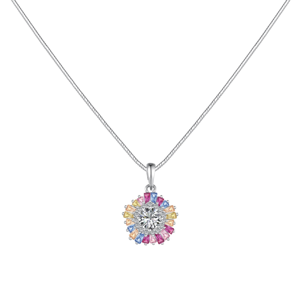 [Kincade Jewelrys]Charming Flower Colorful Necklace