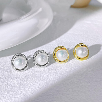 [Kincade Jewelery]Dainty Bread Pearl Earrings