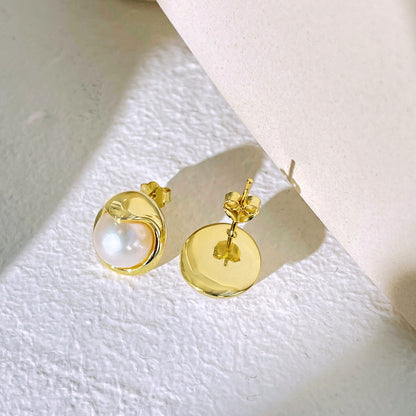 [Kincade Jewelery]Dainty Bread Pearl Earrings