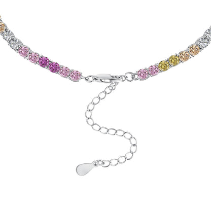 [Kincade Jewelery]Delicate Colorful Tennis Necklace