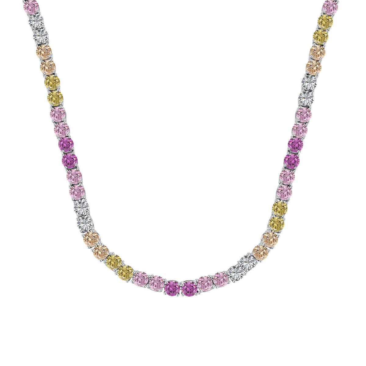 [Kincade Jewelery]Delicate Colorful Tennis Necklace