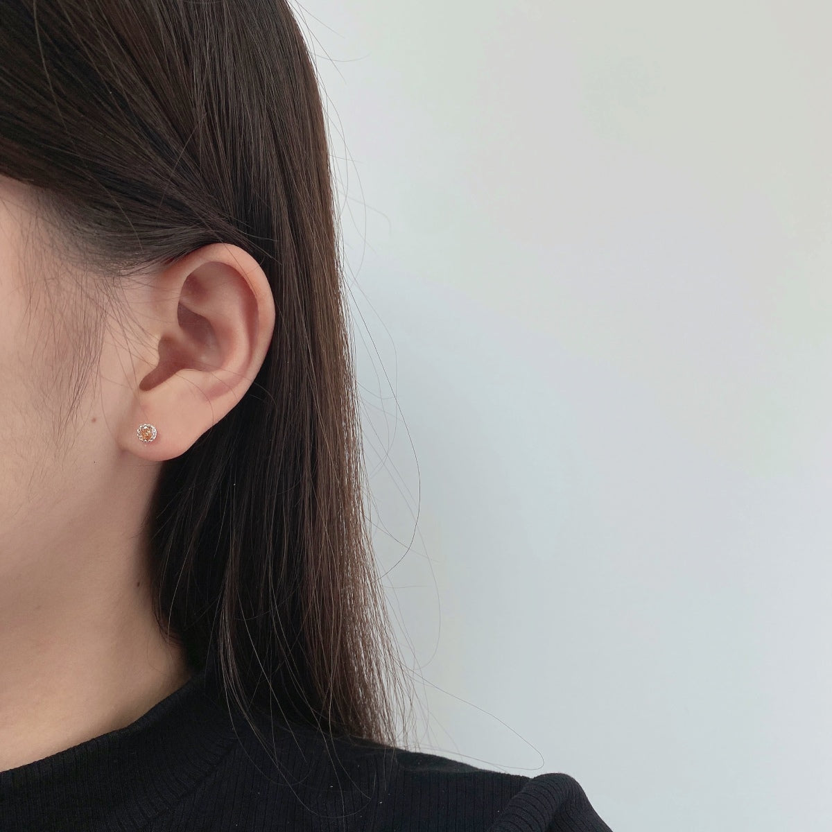 [Kincade Jewelrys]Sparkling Colorful Round Shape Earrings