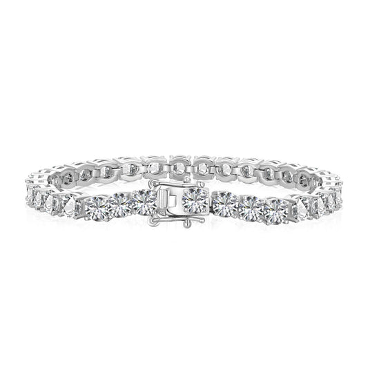 [Kincade Jewelery]Ornate Sparkling Round Cut Wedding Bracelet