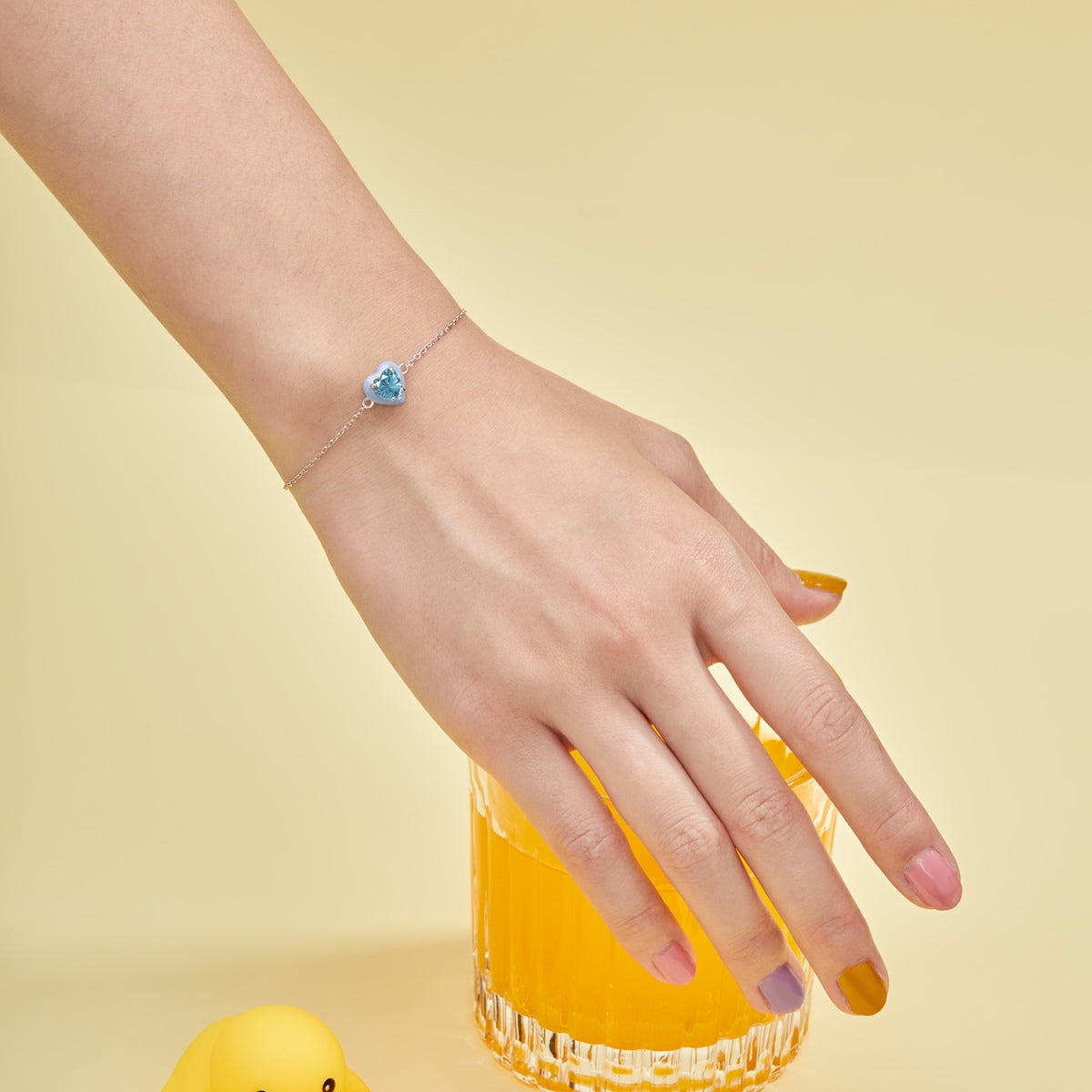 [Kincade Jewelery]Sparkling Romantic Heart Shape Lover Bracelet