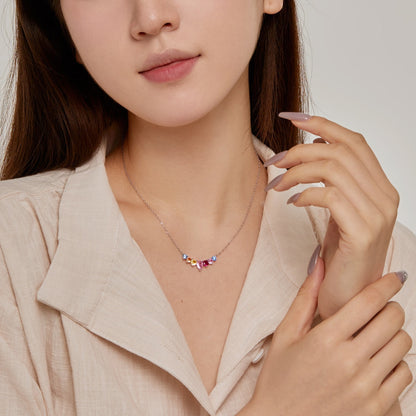 [Kincade Jewelery]Dainty Colorful Heart Necklace