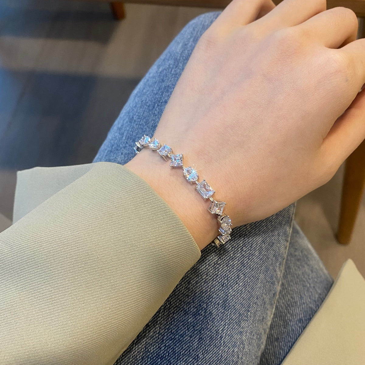 [Kincade Jewelery]Unique Exquisite Multi Cut Daily Bracelet