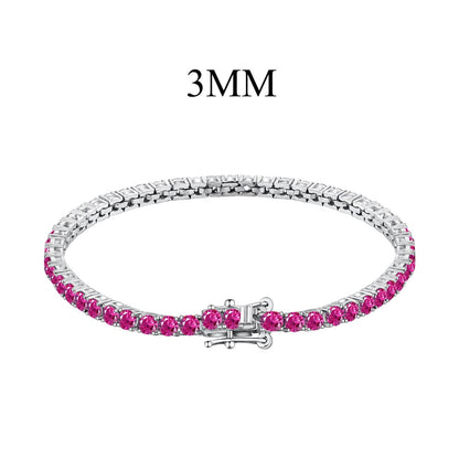[Kincade Jewelery]Radiant Colorful Round Cut Party Bracelet