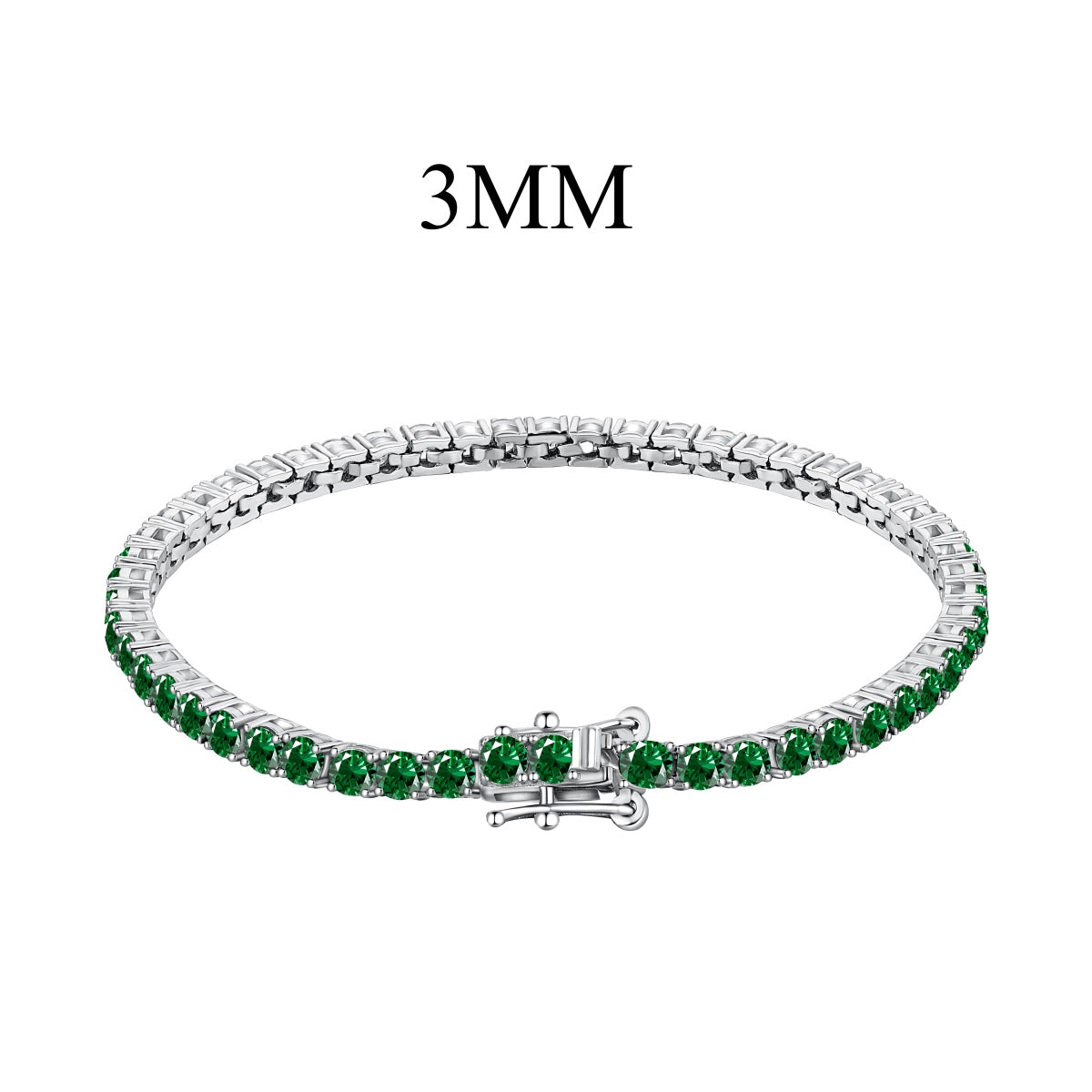 [Kincade Jewelery]Radiant Colorful Round Cut Party Bracelet