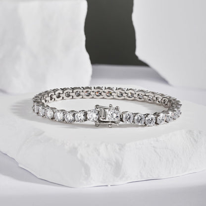 [Kincade Jewelrys]Ornate Sparkling Round Cut Wedding Bracelet