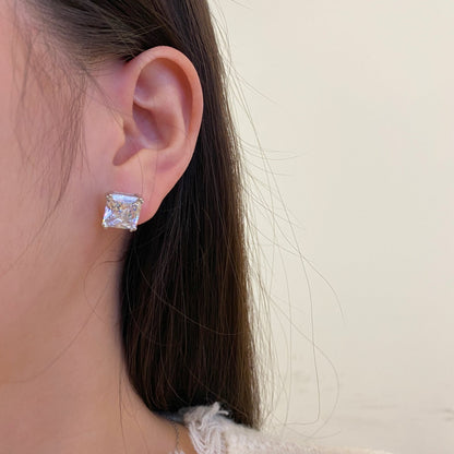 [Kincade Jewelrys]Delicate Square Shape Earrings