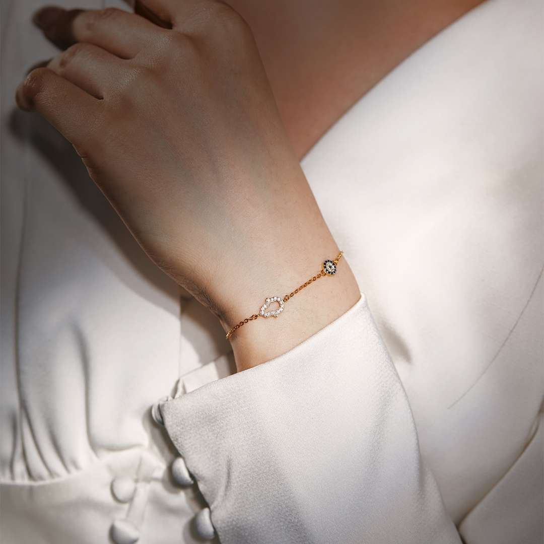 [Kincade Jewelery]Gost Shape & Round Shape Necklace