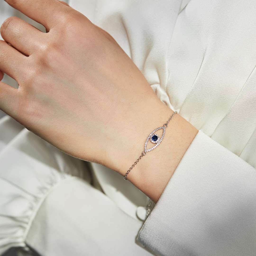 [Kincade Jewelery]Devil's Eye Hollow Design Bracelet