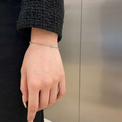 [Kincade Jewelrys]Delicate Bead Double Layer Bracelet