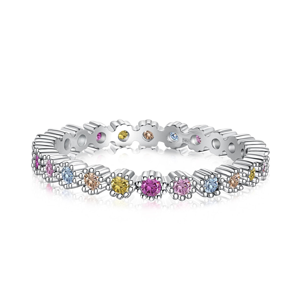 [Kincade Jewelrys]Exquisite Colorful Round Cut Party Ring