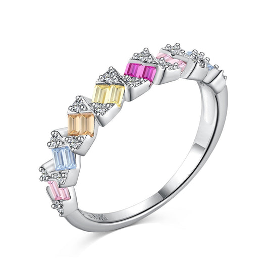 [Kincade Jewelery]Delicate Vibrant Emerald Cut Daily Ring