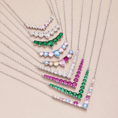 [Kincade Jewelrys]Dazzling Rainbow Necklace
