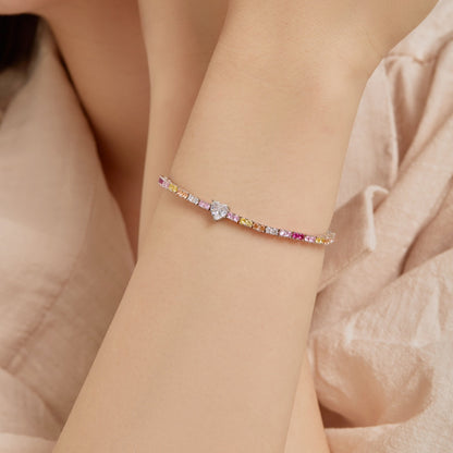 [Kincade Jewelrys]Delicate Romantic Heart Shape Lover Bracelet