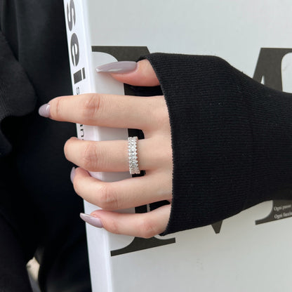 [Kincade Jewelrys]Splashy Ornate Emerald Cut Cocktail Ring