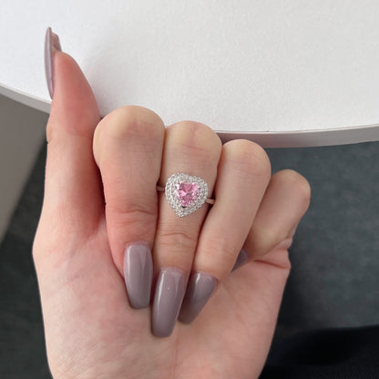 [Kincade Jewelrys]Delicate Ebullient Heart Shape Wedding Ring