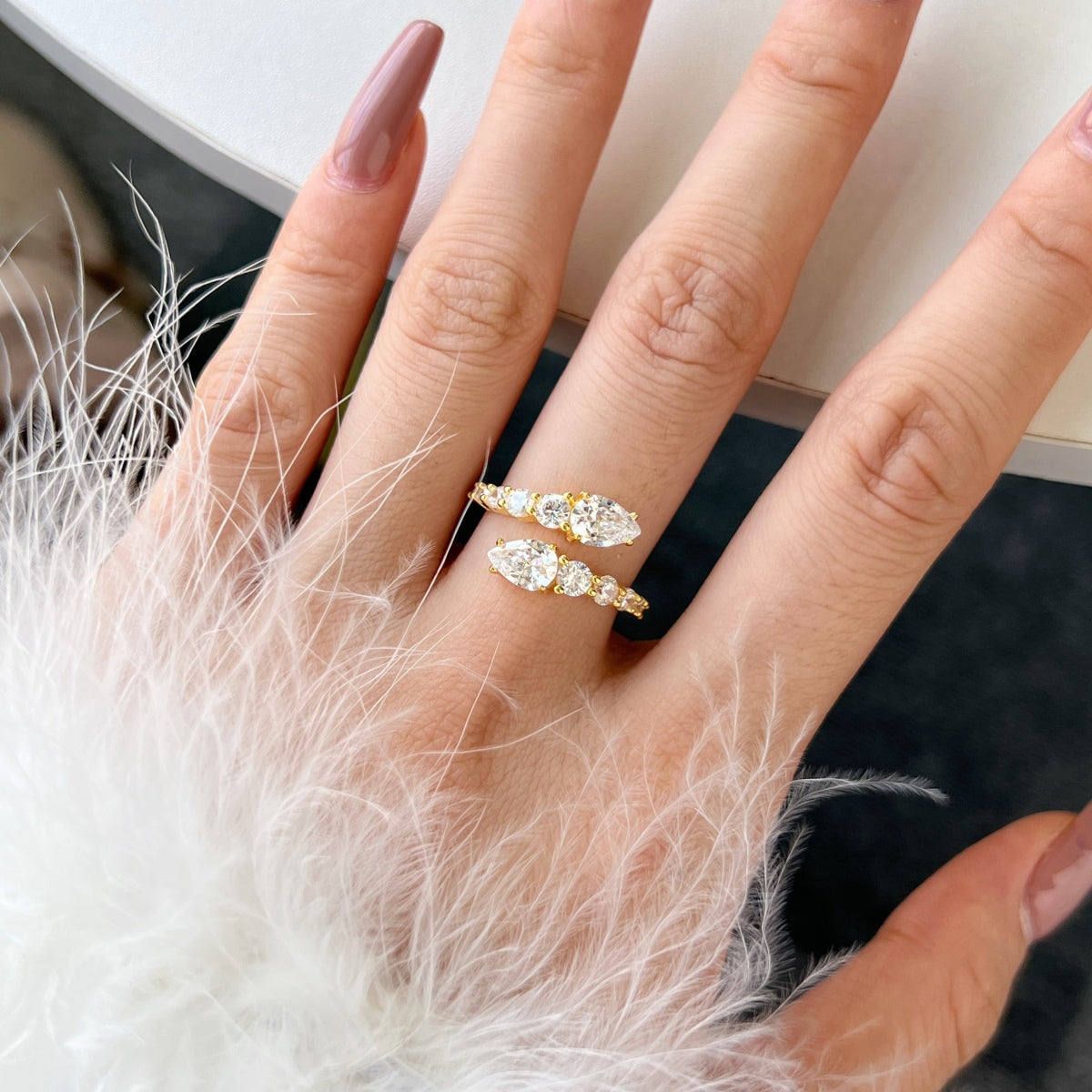 [Kincade Jewelery]Delicate Lively Snake Shape Daily Ring