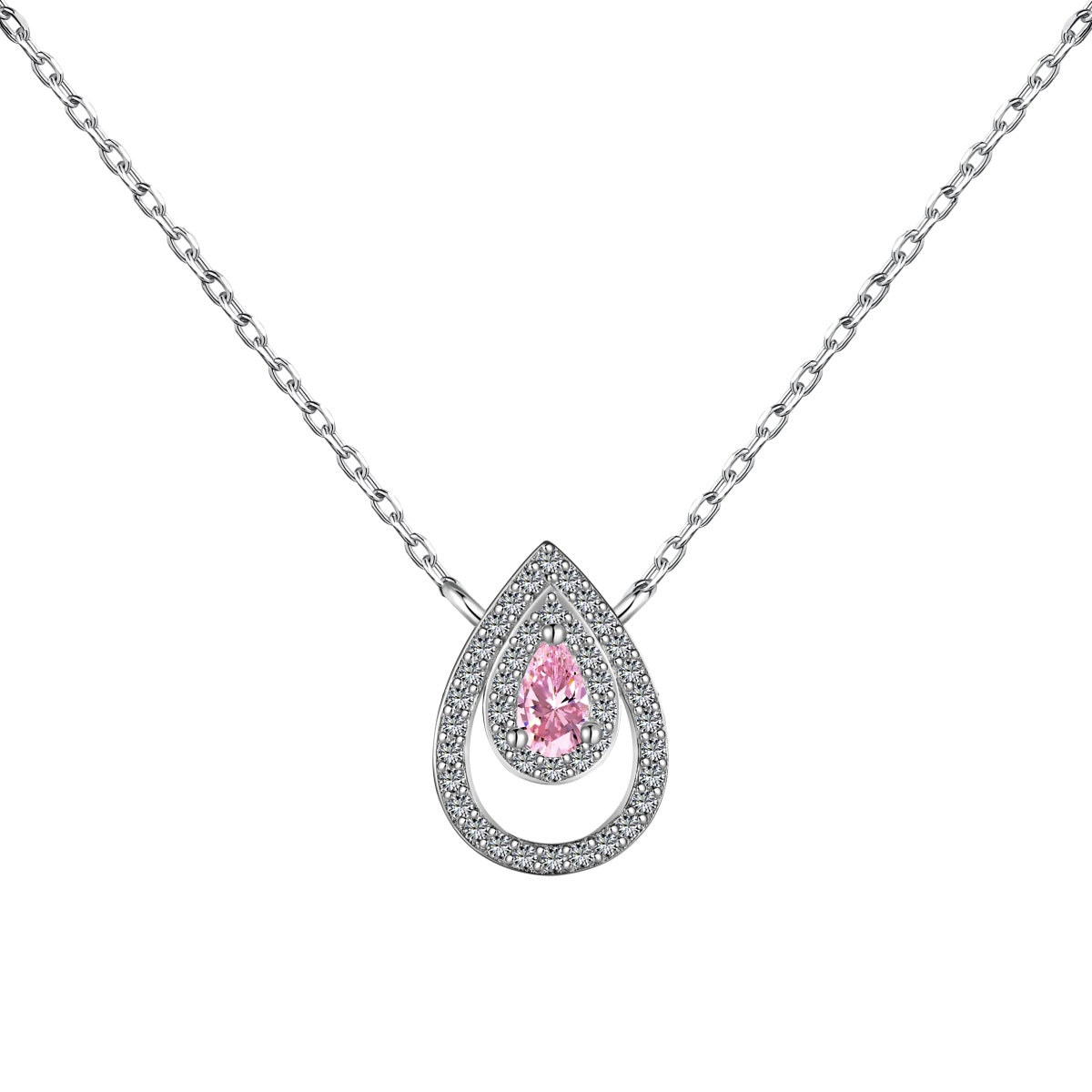[Kincade Jewelrys]Sparkling Pear Cut Necklace