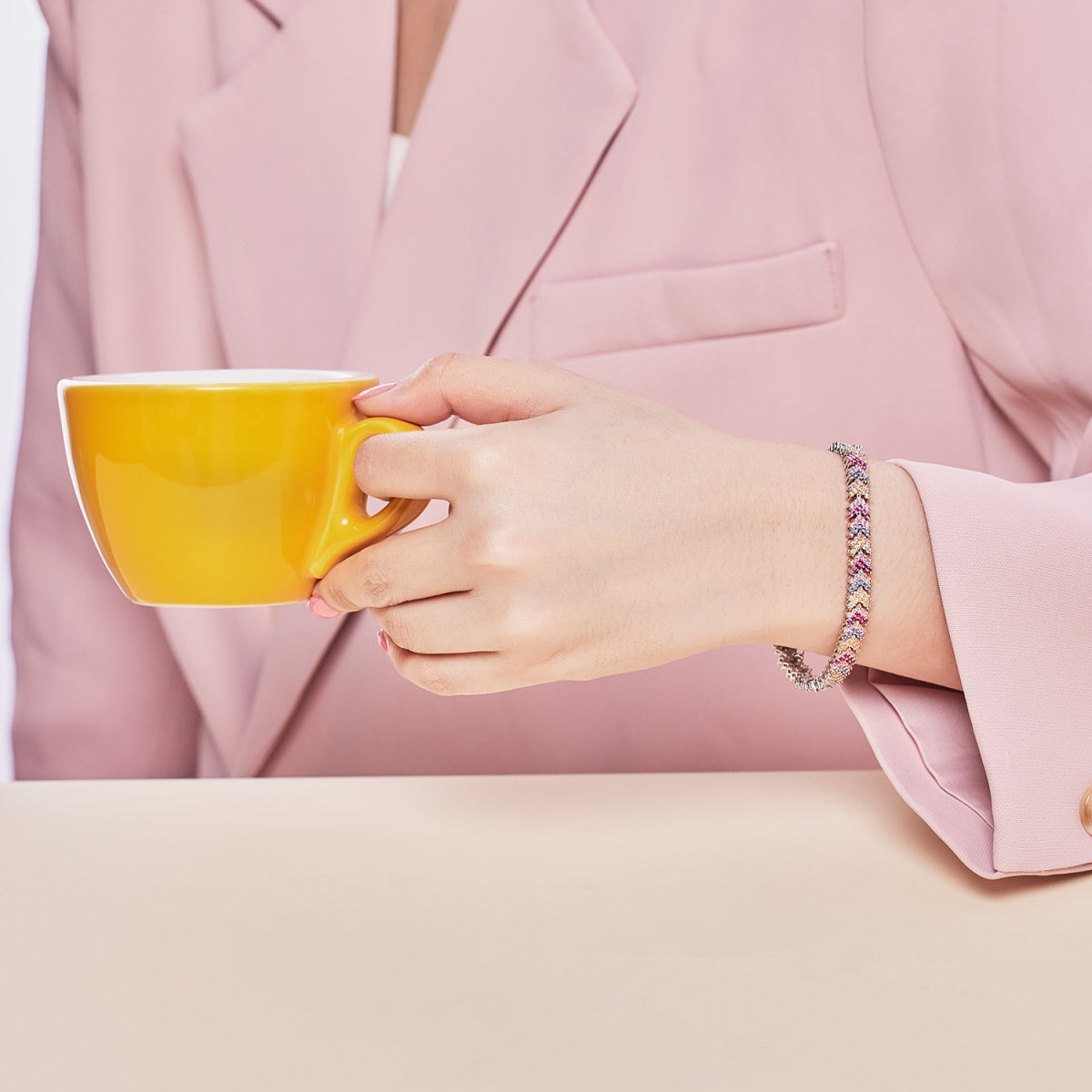 [Kincade Jewelrys]Ornate Sparkling Round Cut Party Bracelet