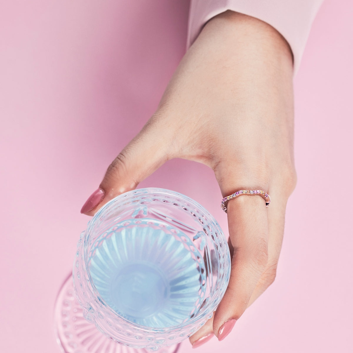 [Kincade Jewelrys]Dainty Colorful Round Cut Party Ring