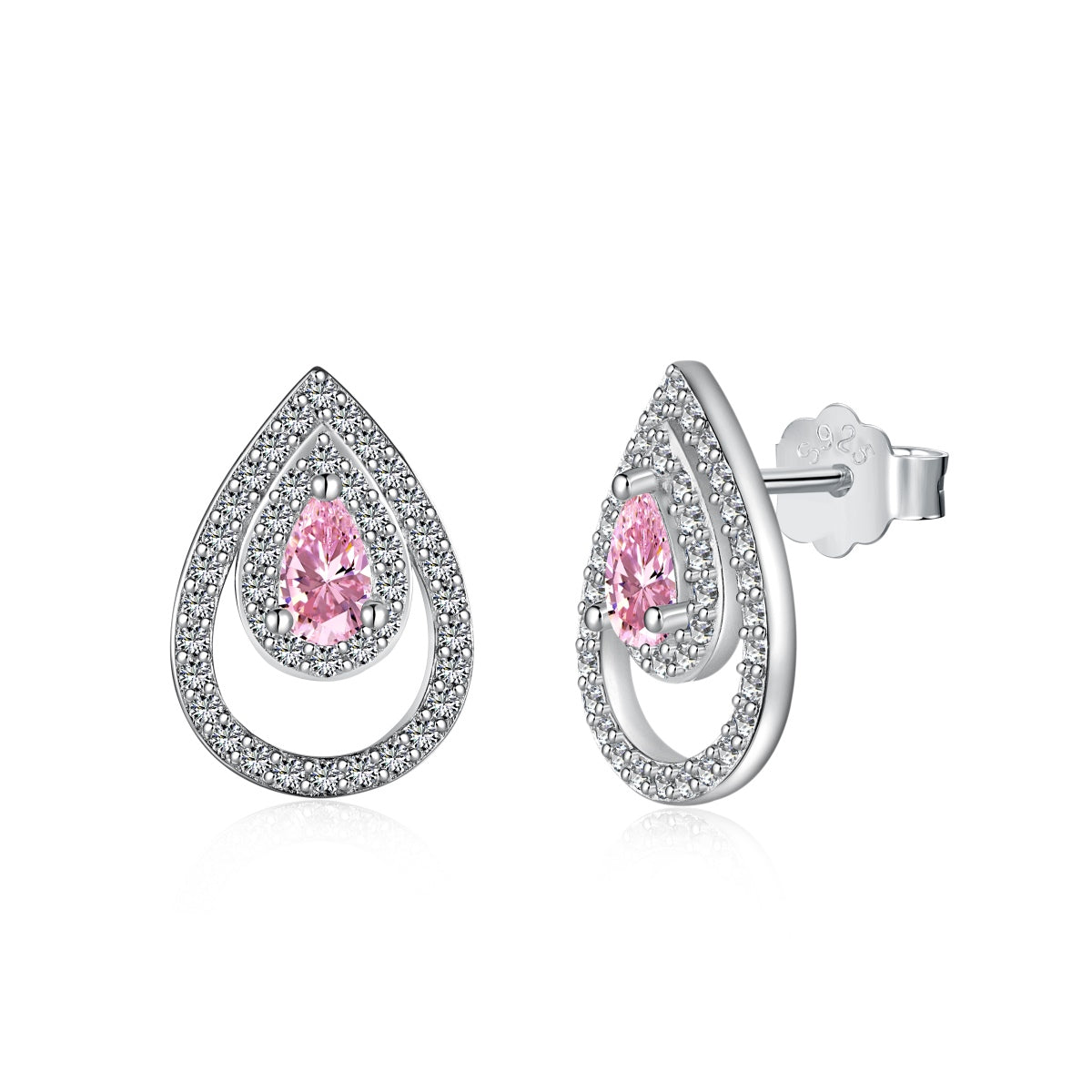 [Kincade Jewelrys]Sparkling Delicate Water Drop Shape Daily Earrings