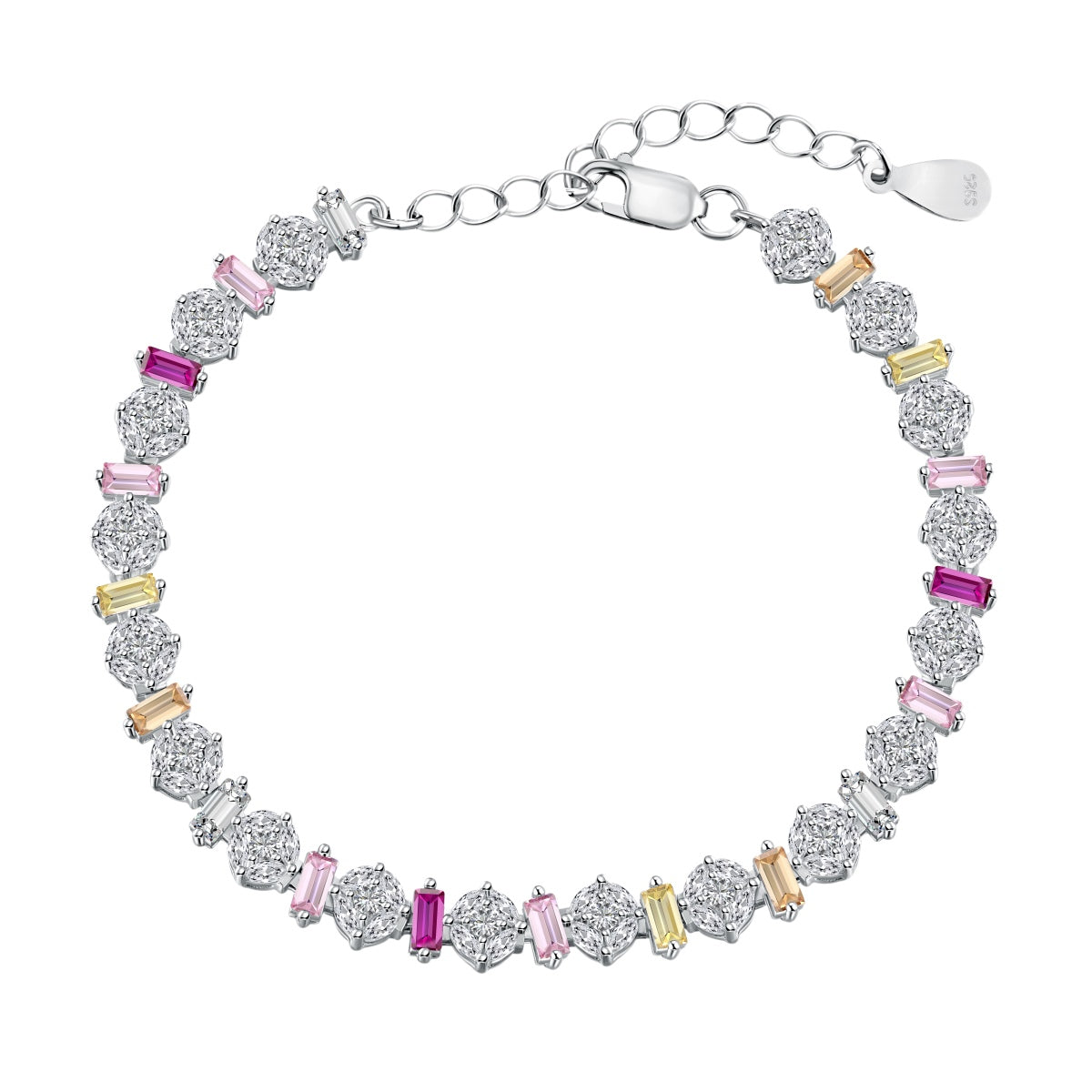 [Kincade Jewelery]Radiant Colorful Round Shape Daily Bracelet