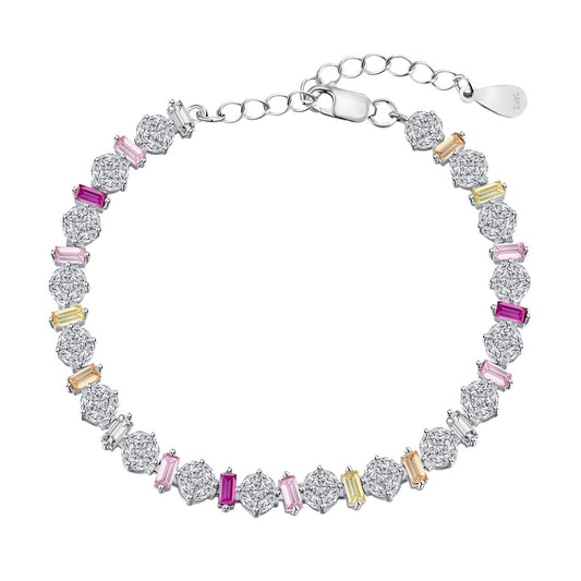 [Kincade Jewelery]Radiant Colorful Round Shape Daily Bracelet