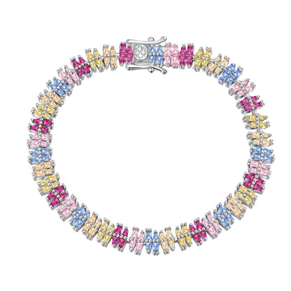[Kincade Jewelrys]Sparkling Exquisite Multi Cut Party Bracelet