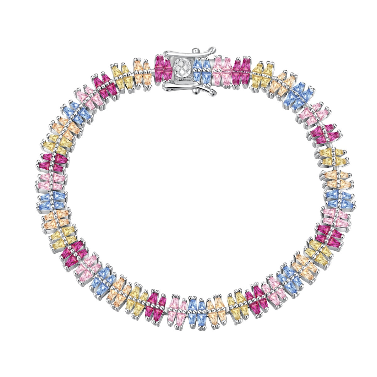 [Kincade Jewelery]Sparkling Exquisite Multi Cut Party Bracelet