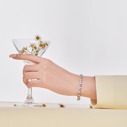 [Kincade Jewelrys]Dazzling Radiant Multi Cut Daily Bracelet