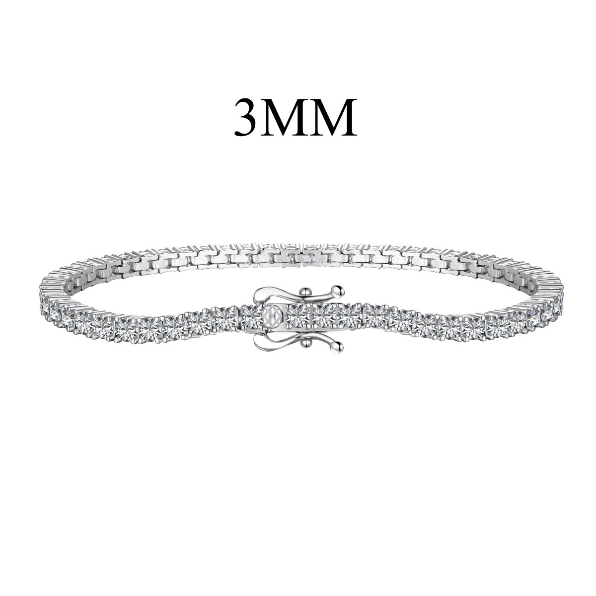 [Kincade Jewelrys]Dainty Charming Round Cut Tennis Bracelet