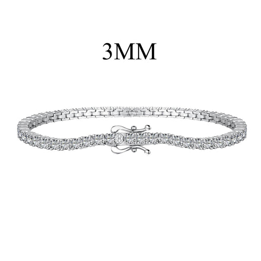 [Kincade Jewelery]Dainty Charming Round Cut Tennis Bracelet