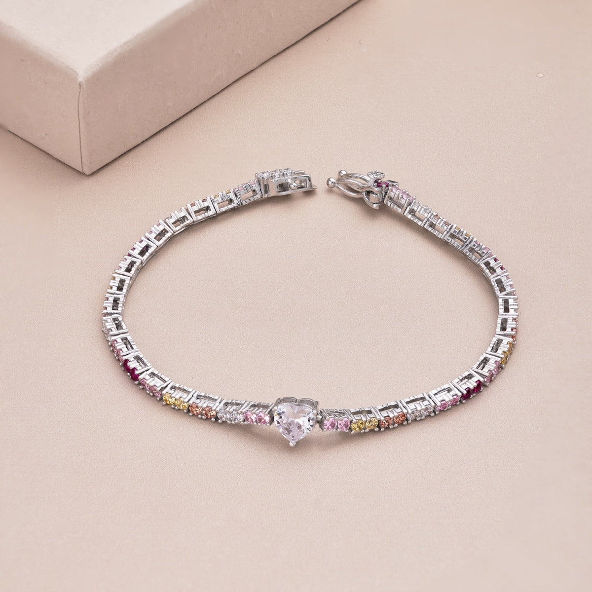 [Kincade Jewelrys]Delicate Romantic Heart Shape Lover Bracelet