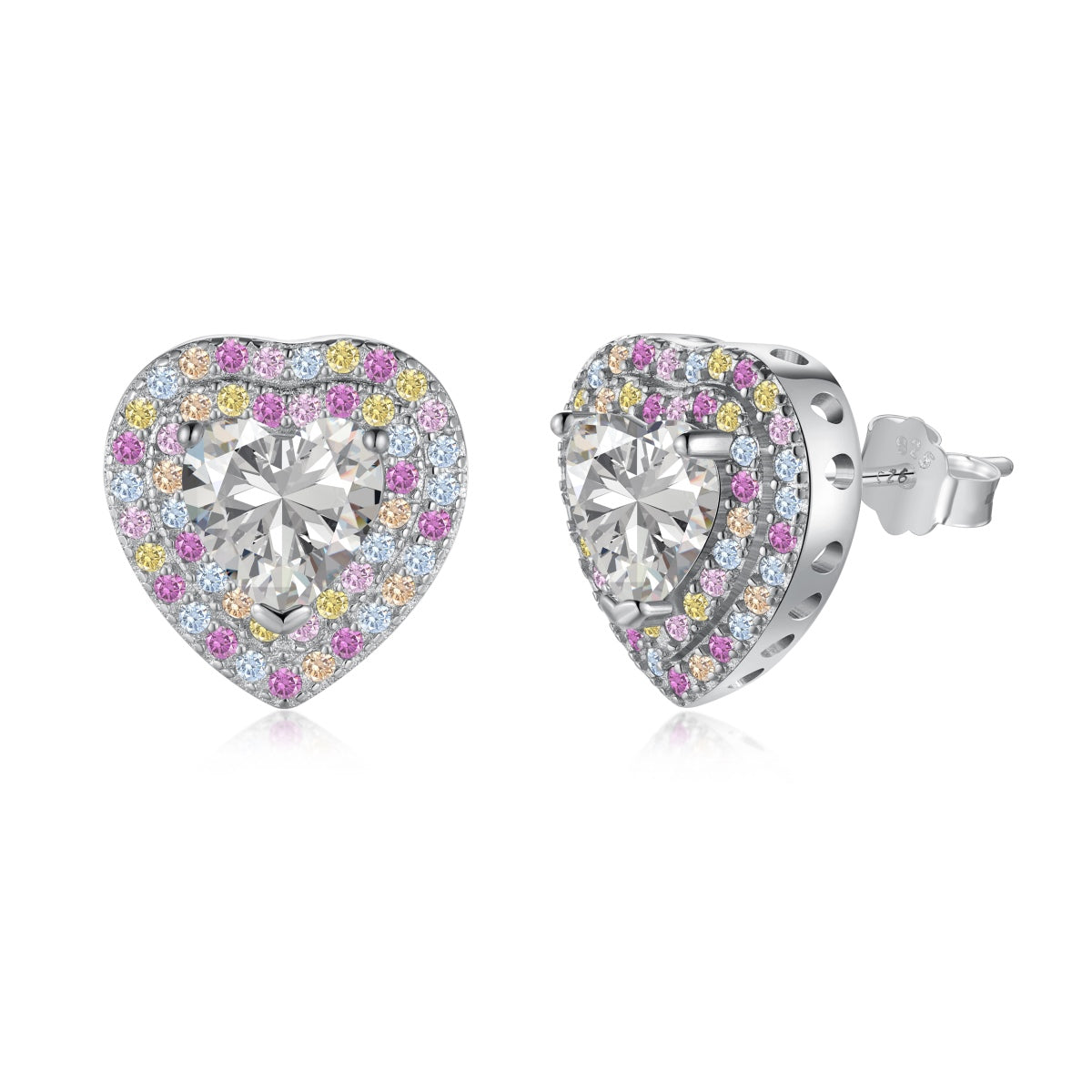 [Kincade Jewelery]Dazzling Heart Shape Lover Earrings
