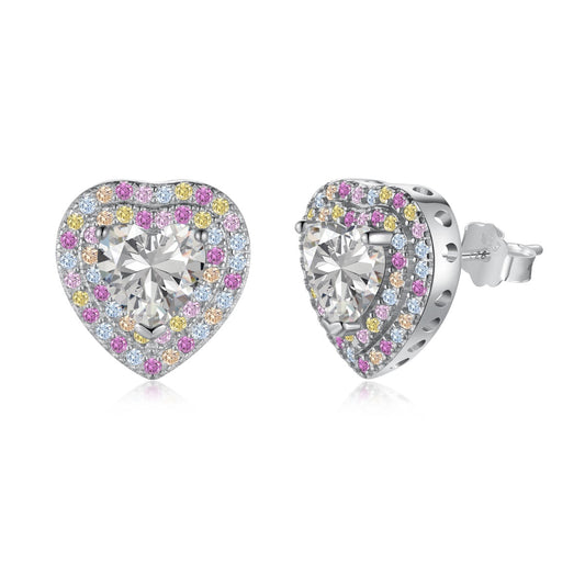 [Kincade Jewelery]Dazzling Heart Shape Lover Earrings