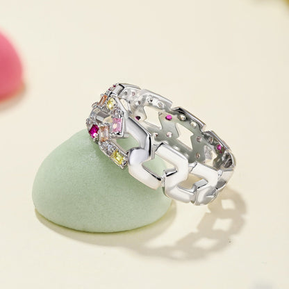 [Kincade Jewelery]Sparkling Vibrant Emerald Cut Daily Ring