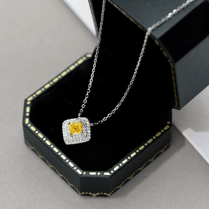 [Kincade Jewelery]Sparkling Asscher Cut Necklace