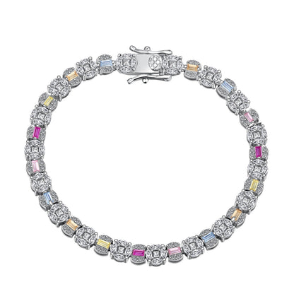 [Kincade Jewelery]Dazzling Radiant Multi Cut Daily Bracelet