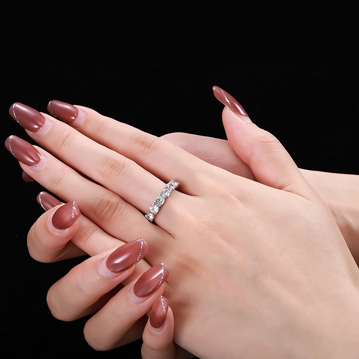 [Kincade Jewelrys]Eternity Round Cut Tennis Ring