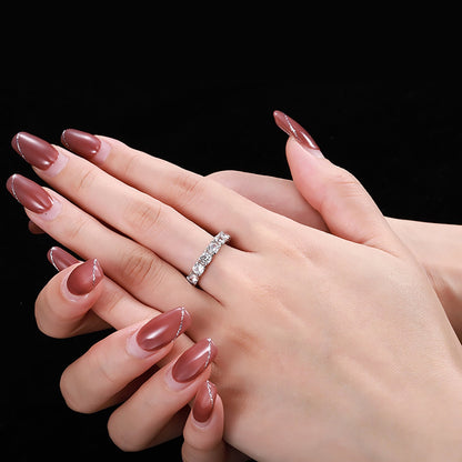 [Kincade Jewelery]Eternity Round Cut Tennis Ring