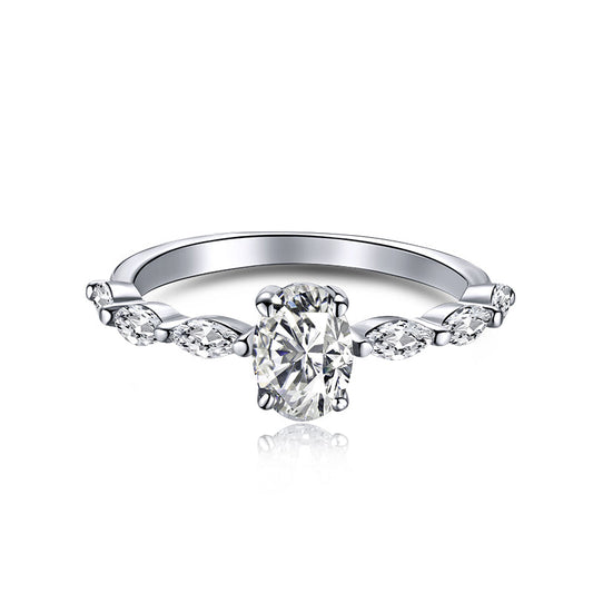 [Kincade Jewelery]0.75 Carat Luxurious Vibrant Elongated Cushion Cut Daily Ring