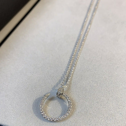 [Kincade Jewelery]JUSTE NECKLACE SILVER DIAMONDS
