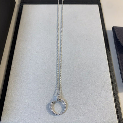 [Kincade Jewelery]JUSTE NECKLACE SILVER DIAMONDS