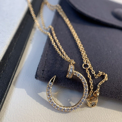 [Kincade Jewelery]JUSTE NECKLACE PINK GOLD DIAMONDS